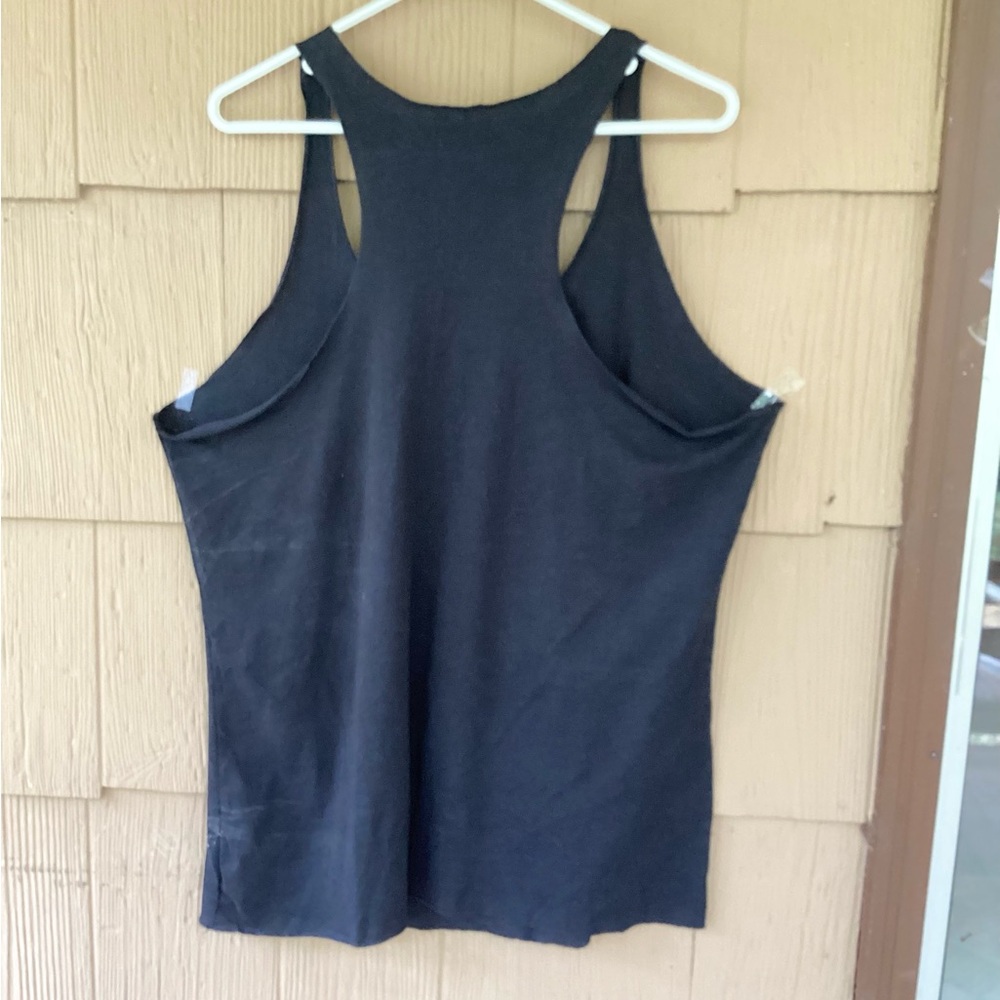 Bella Canvas Top Tank Coverup Black Dog Lover White 1XL - Picture 3 of 8